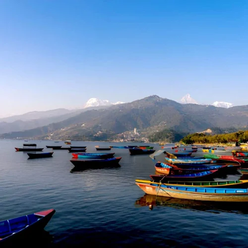 Phewa Lake with Fishtail