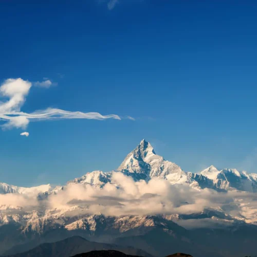 View to Machapuchare - Nepal, Himalaya