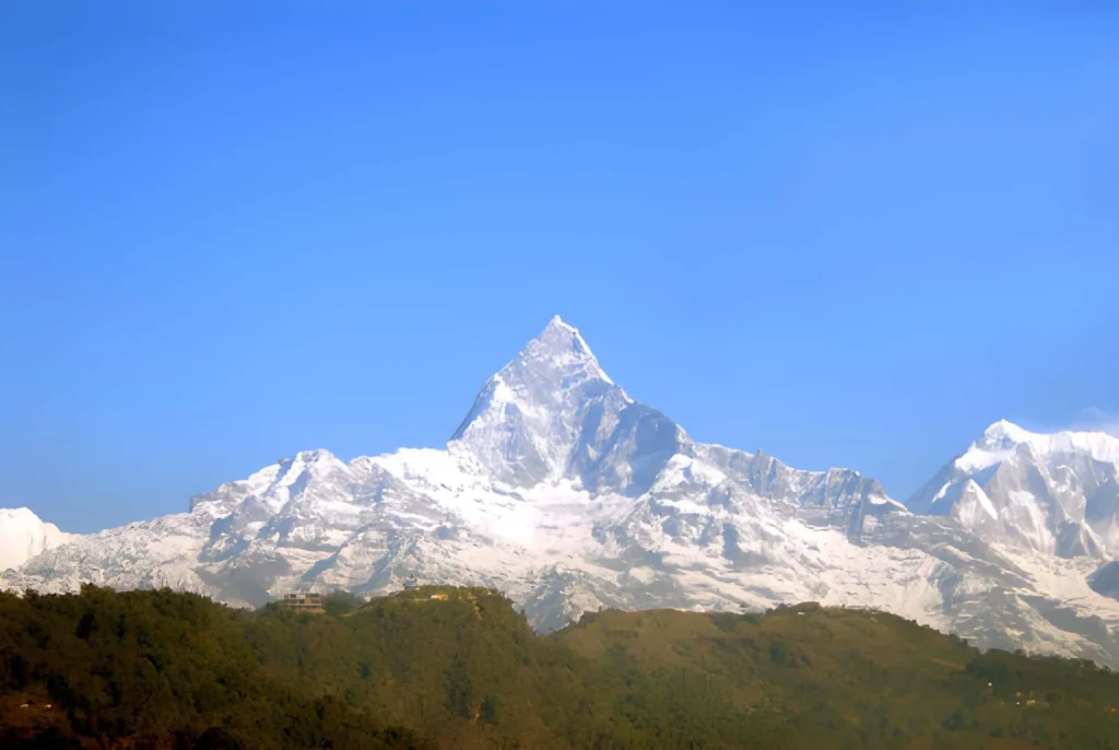 View to Machapuchare - Nepal, Himalaya